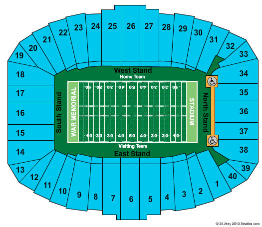 Arkansas Razorbacks vs. Mississippi Rebels Tickets 2012-10-27 Little Rock, AR, War Memorial Stadium - AR